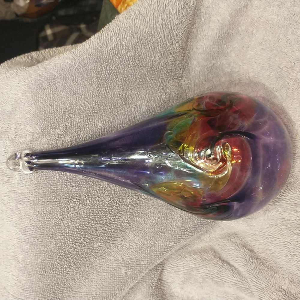 Art Glass tear drop.